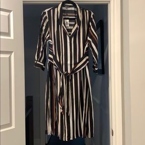 Dynamite Belted Shirt Dress